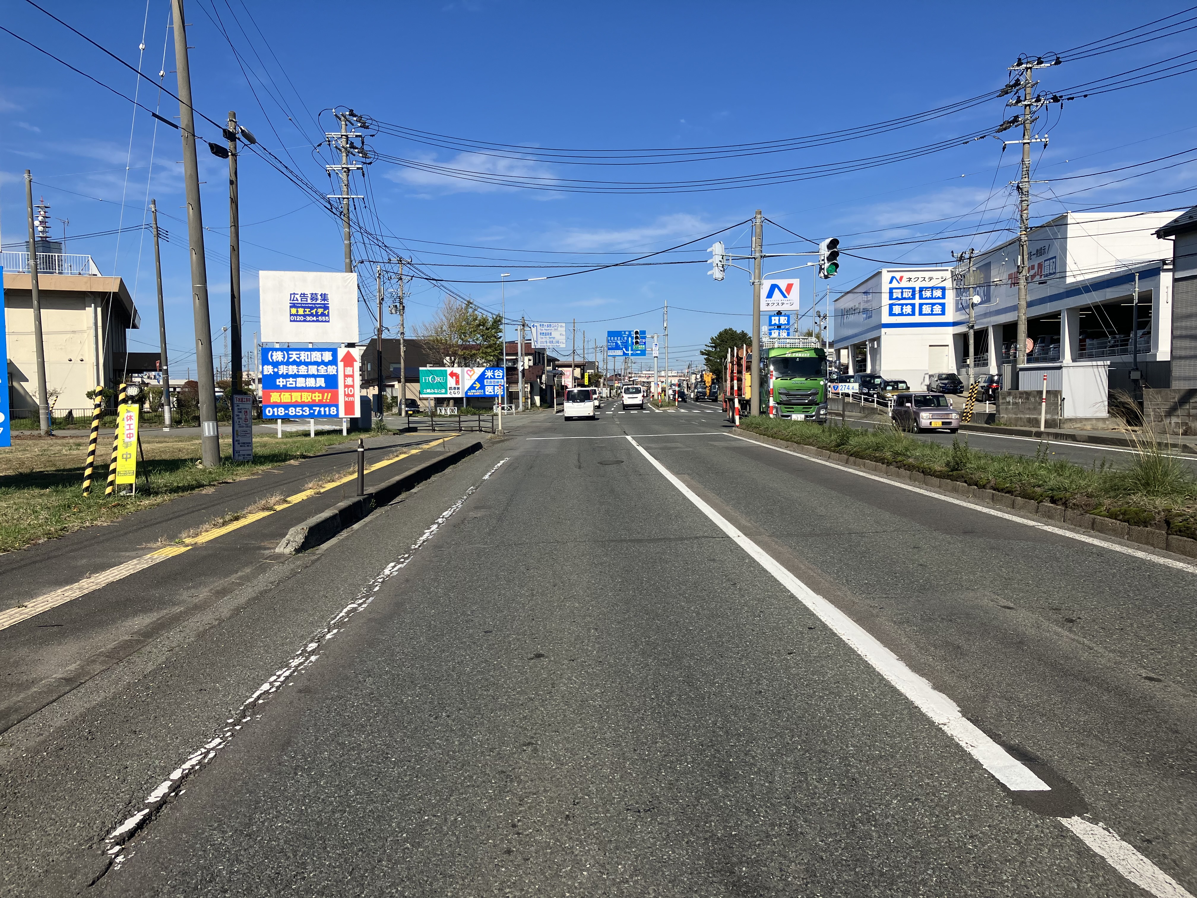 秋田市国道7号線土崎港南1丁目信号付近企画上段
